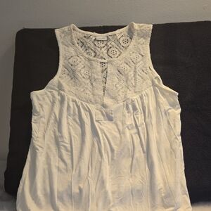 Chic White Lace Tank Top